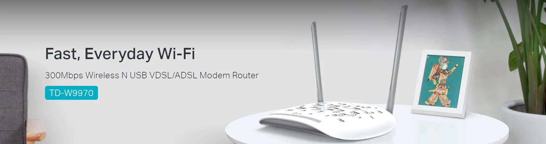 مودم تی پی لینک VDSL/ADSL TD-W9970 300Mbps Wireless Router