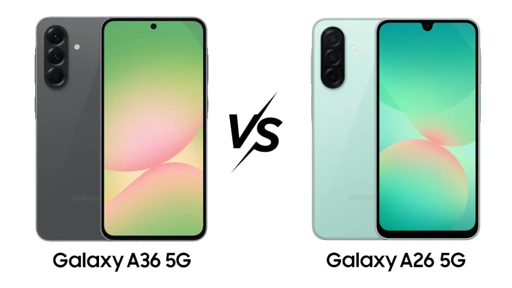 بهترین گوشیهای میانرده سامسونگ 2025: مقایسه Galaxy A36 و Galaxy A26
