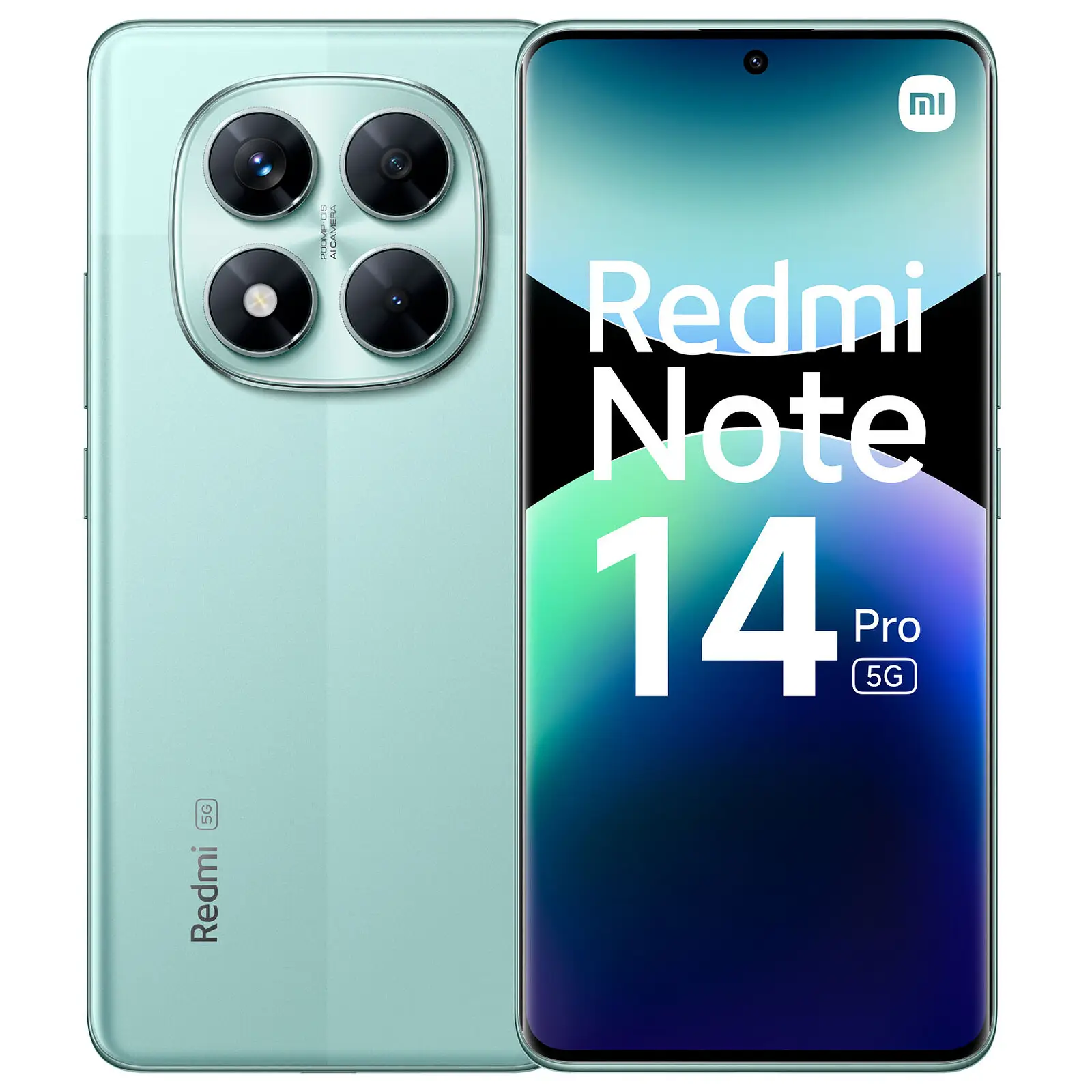 گوشی موبایل شیائومی Note 14 Pro 5G دو سیم کارت ظرفیت 256 گیگابایت و رم 8 گیگابایت سبز نمایش اطلاعات روی صفحه نمایش
