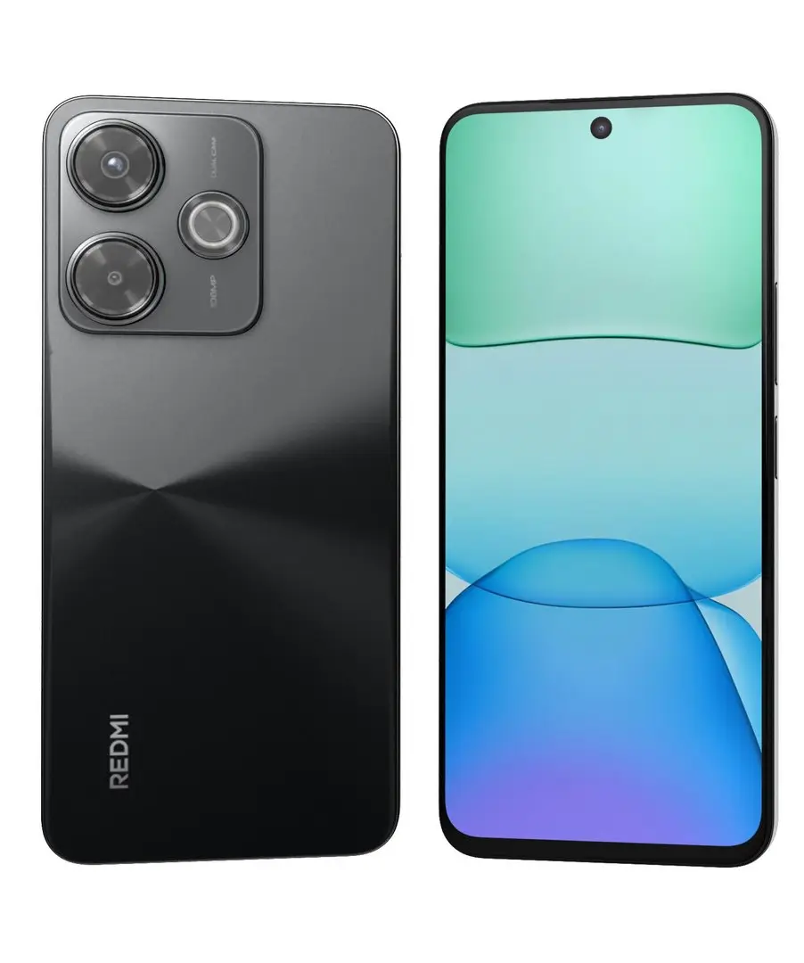 گوشی موبایل شیائومی Redmi 13x دو سیم کارت ظرفیت 256 گیگابایت و رم 8 گیگابایت مشکی صفحه و پشت گوشی
